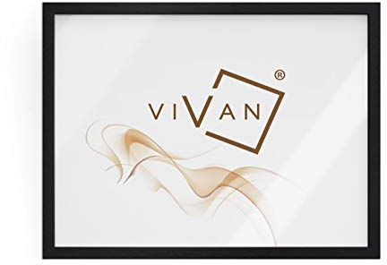 VIVAN Riquadro Cornice, Nero (Opaco), 52x72 Cornice esterna, 49x69 Cornice interna.