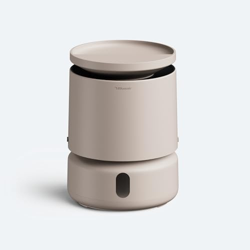 BLUEAIR DreamWell humidificador habitación InvisibleMist sin niebla 48h llenado superior – Piedra aromática para aceites esenciales y luz ambiental relajante – Silencioso dormitorio y hogar Beige