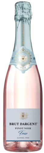 Brut Dargent Free Pinot Noir - Qualitativ hochwertiger Alkoholfreier Pinot Noir Rosé Sekt aus Frankreich - Ohne Alkohol (1 x 0.75 L)