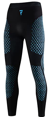 REBELHORN Therm II Pantaloni Funzionali da Moto da Uomo Abbigliamento Termoattivo Ultraleggera e Morbida per Le giornate Fredde