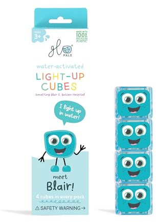 Glo Pals Blair Leuchtwürfel, 4er-Set, Wasserspielzeug mit Leuchteffekt