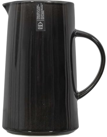 Pichet à Eau 1,5L en Grès Noir Brillant