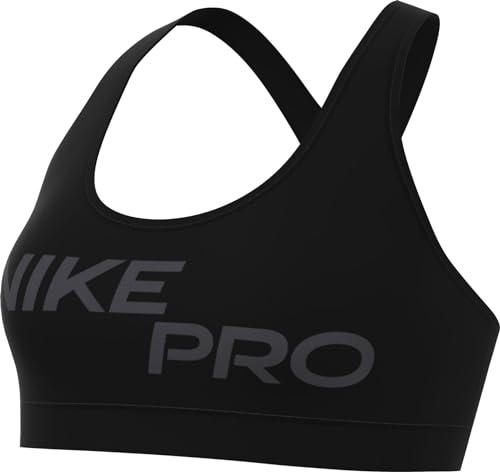 Nike FN2749-010 W NP DF SWSH LGT SPT GRX Bra Reggiseno Sportivo Donna Black/Anthracite Taglia M