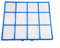 Filtre professionnel pour climatiseur, cadre en plastique avec maille fine, compatible avec Panasonic et Hitachi (G : 31,5 x 26 cm x 2)