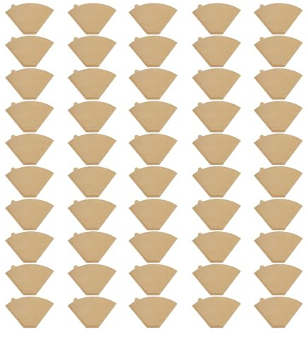 Rainway 50 Stück Kaffeefilterpapier, 101 Form, U-Form Kaffeefilter Papier, Coffee Filter Paper, Ersatzfilter Kaffee Filt-Zubehör für Zuhause Büro Arbeit Kaffeemaschinen Kaffeekanne Filterbecher