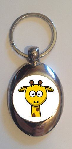 DottsMusic Cute Giraffe - Shopping Trolley Keyring - Token (£1 Coin)