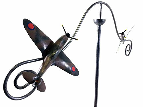 Wind Spinner Windmill Garden Stake - RAF Spitfire