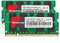 Kuesuny 4 GB Kit (2 x 2 GB) DDR2 800 MHz Sodimm Ram PC2-6400 PC2-6400S 1,8 V CL6 200 Pin 2RX8 Upgrade des Nicht gepufferten Notebook-Laptop-Speichermoduls ohne ECC