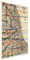 Bilderwelten Glasbild Moderne Karte von Chicago Kunst Wandbild aus Glas Hochformat, 80x60 cm