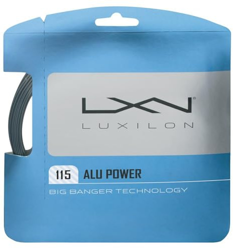 Luxilon Alu Power 115 Silver Tennis String, Natural, One Size