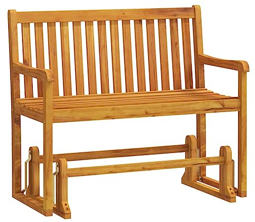 vidaXL Uteplats gungbänk 110 cm massivt akaciaträ