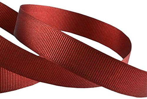 Dark Red Grosgrain Ribbon – 10 Metre Roll, 10mm Wide – Durable Ribbed Fabric Ribbon for Crafts, Gift Wrapping, Sewing, Hair Bows, Decorations & DIY Projects