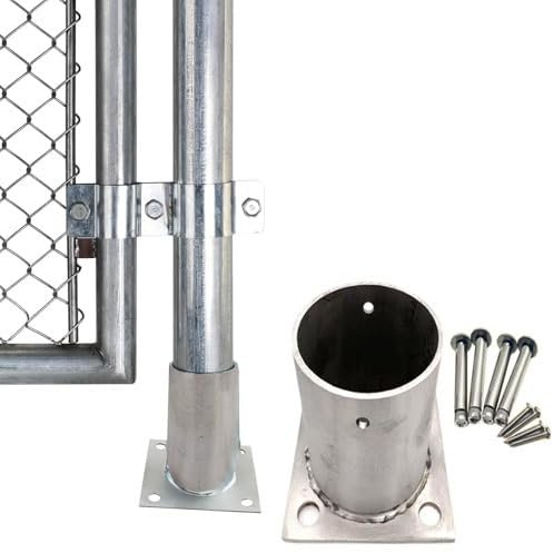 Diameter 5'' 5 1/2'' 6'' 8inch Round Flange Bracket, Deck Railing Post Support Brackets for Fix Fence/Mailbox/Patio, Sturdy Construction Pavilion Base Bracket(Dia 30MM(1.2IN),6 pcs)