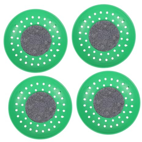 VANZACK Set 4 Pezzi Ciotola per Nidificazione Piccioni in Materiale Resistente Tappetino Antiscivolo, Lavabile e Traspirante, Nido di Riproduzione per Uccelli e Colombe Adatto a Gabbie