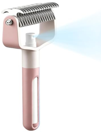 Herramienta Aseo para Mascotas Doble Cara Antiestático Con Pulverizador De | Cepillo de Aseo de Doble Cara para Mascotas Eliminación, Baño Limpieza, Pequeño Mediano Grande, Pelo Corto,