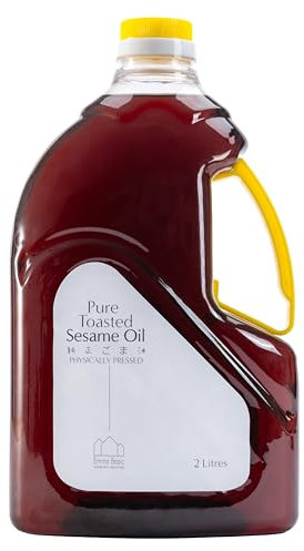 Emma Basic - 100% Pure Toasted Sesame Oil - 2 Litre - Rich Flavour - Antioxidants