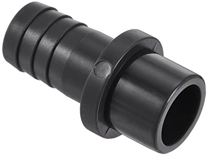 M METERXITY 1 Paquete PVC Tubo Montaje - Agua Tubo Conector, 16mm Púa Recto Tubo Junta, Aplicar a Exterior/Jardín/Piscina (OD 20mm, Negro)