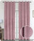 BEAUTEX Samt Vorhang Ösen Verdunkelung Gardine Velvet Blickdicht, 140x245 cm (Breite 140 cm, Höhe 245 cm, Rosa)