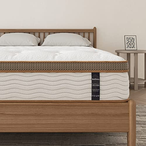 BedStory Matelas Ressorts Ensachés 160x200, Mousse à Mémoire de Forme, Hybride Technologie Multicouche, Un Confort Personnalisé - Épaisseur 22cm