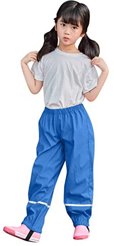 pitashe_Bekleidung Regenhose Kinder Gefüttert Matschhose Mädchen -Latzhose Kinderhose Winddicht Schlamm Kinderhose Jungen Regen, atmungsaktiv Doppelt Wasserdicht Stoff Warme Armbanduhr Kinder Lernuhr