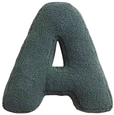 Cuscino Lettera, Carino Cuscino Alfabeto Inglese, Morbidi Cuscini Decorativi in Peluche a Forma di Lettera per Soggiorno Divano Poltrona Letto Auto Decorazione