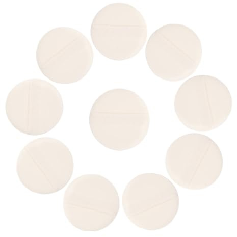 IWOWHERO 15st Ultra Soft Powder Puff Velour Applicator För Body Powder Ergonomisk Design För Enkel Applicering Torr Puder För Resor Och Daglig Användning