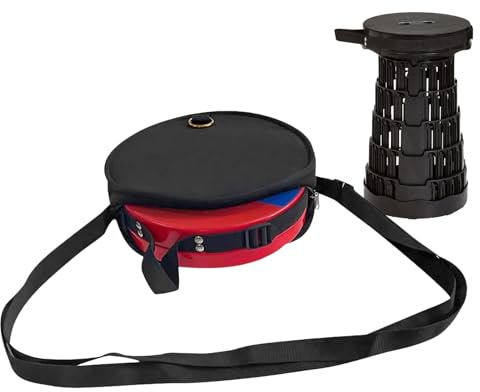 Gomice Carry Bag for Folding Stool | Carry Case for Folding Tripod Stool,Scratch-Resistant Sack with Round Protection Pouch for BBQ Hiking Travel Beach Balcony Outdoor Sports Activities