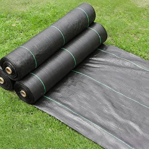 Malla Antihierba Estabilizada Contra UV, Contra Las Malas Hierbas Tela Para Control De Maleza Ultra Resistente, Varios Tamaños, Premium Para Jardín Terraza, Huerto, Jardín, Control De Maleza(0.8x5m)