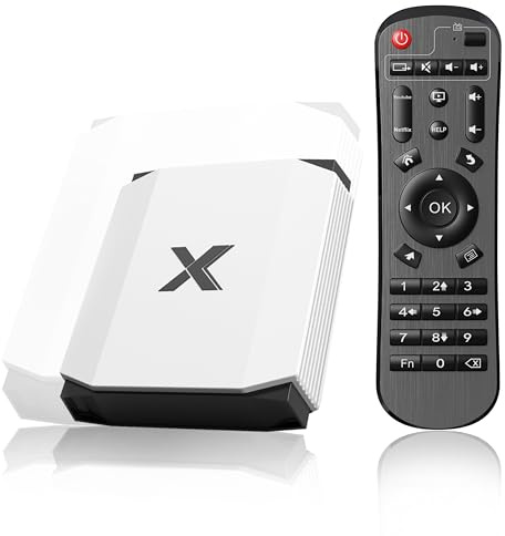 Caja de TV Android, reproductor multimedia Android 12.0, 4K con WiFi 6, Bluetooth 5.0, 4GB RAM 32GB ROM, HDMI AV SPDIF USB LAN, para TV, pantalla y proyector