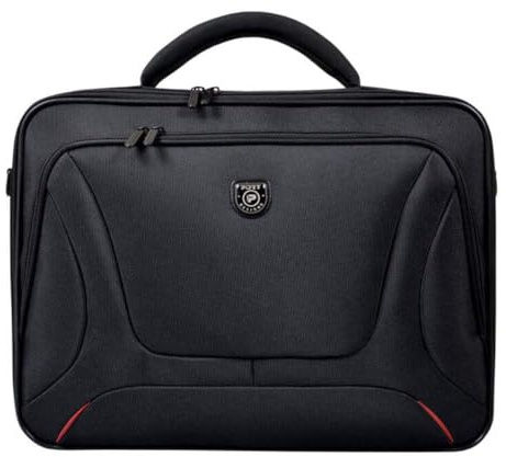 Port Designs Courchevel Clamshell Laptop/Notebook/Chromebook Professional Business Briefcase Sleeve Bag for 15 inch Windows/Macbook Student/Work Laptops - Black