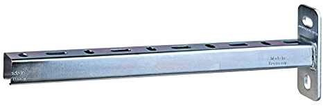 Stabilo-Sanitaer Schienenkonsole 28/30 mm 48 cm Rohrkonsole Wandausleger Wandkonsole Wandträger Stahl verzinkt Befestigungsmaterial