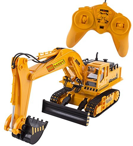 Big-Daddy Full Functional Excavator, Electric Rc Remote Control Construction Tractor Toy (with Lights and Sounds) Indoor & Outdoor Play Activity
