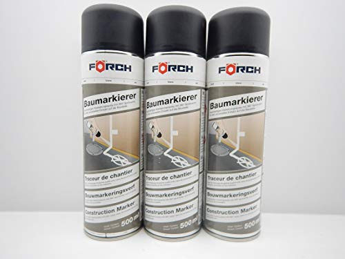 MARKIERUNGSFARBE MARKIERUNG FARBE SPRAY WEISS NEON L297 ÜBERKOPFVENTIL 500ML (3)