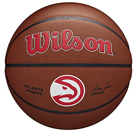 Wilson Basketball TEAM ALLIANCE, ATLANTA HAWKS, Indoor/Outdoor, Mischleder, Größe: 7