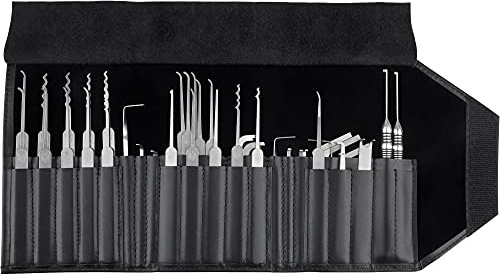 MULTIPICK ELITE 39 Lockpicking Set [39 parti | 0,4 + 0,6 mm] Grimaldelli per Serratura - Kit Grimaldelli - Apri lucchetto - Kit Scassinatore - Grimaldello & Grimaldelli