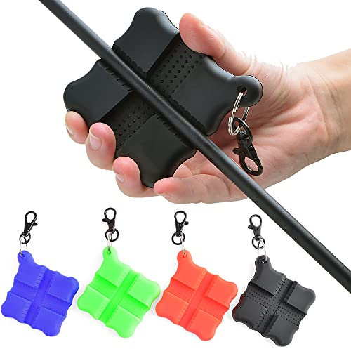 SHARROW Tragbarer Bogenschießen Quadratischer Pfeil Kleber Abzieher Silikongreifer Zielentferner Gummi mit Gürtelclip für Schutz Handwerkzeug Bogenschießen Jagdbogen Wartungszubehör (Schwarz)