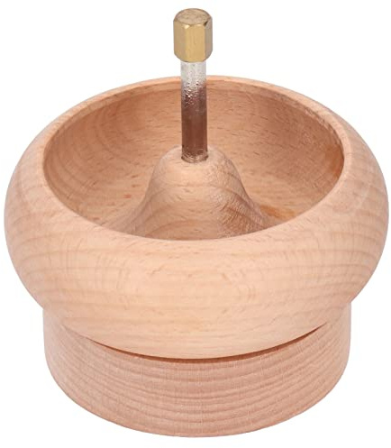 Eujgoov 10 cm Holzperlen Spinner Schmuckherstellung Perlenhalter mit Gemischten Farbperlen Crystal Line