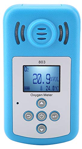 Détecteur D'oxygène, Testeur de Gaz O2 Portable Compteur D'oxygène, Testeur de Mesure de la Concentration 0~25% VOL O2 avec Alarme, Détecteur de Fuite de Gaz Oxygène à Affichage Numérique