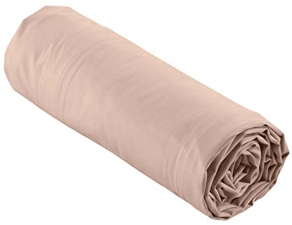 douceur d'intérieur, Spannbettlaken, 180 x 200 cm, Perkalin, Nude, Baumwollperkal