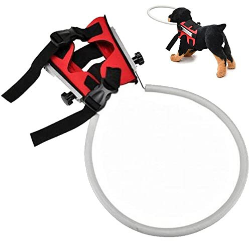 Casiler Blind Dog Harness Guiding Device Pet Anti-collision Ring Adjustable Lightweight Blind Dog Safe Halos for Puppy