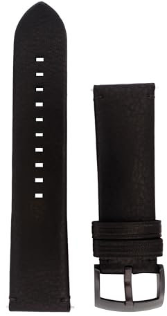 Emporio Armani Armbanduhren für Herren 22mm, Schwarz Leder, original ersatzband für AR2461