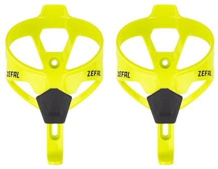 ZEFAL Pulse A2 x 2 – Set mit Zwei Flaschenhalter Fahrrad, Leicht, für Fahrrad/MTB/Rennrad, Fahrradflaschenhalterung Robust und Langlebig, 26 g, Neongelb