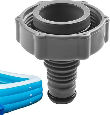 Accesorio de drenaje de piscina, adaptador de conector de piscina de repuesto, conexión duradera a prueba de fugas para piscinas de tierra, piscinas de montaje rápido, accesorio de repuesto de