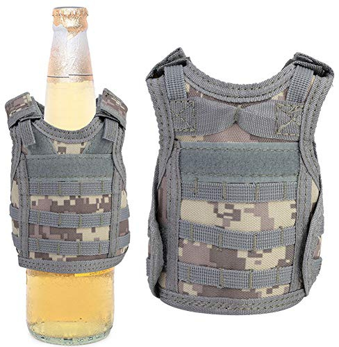 Mini Gilet Miniature, Gilet de Bière, Ruban Adhésif, Polyester Résistant à l'usure, Bouteilles de Boisson de 350ml à 550ml pour l'isolation Thermique (ACU Numérique)