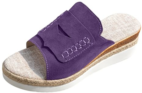 Flip Flops Da Donna Sandali Zeppa Donna Sandali Piastre Estivi Ortopedici Da Estivi Confortevoli Doccia Scarpe Piatti a Punta Aperta In Cristallo Abbigliamento Esterno Rilassato Leggero