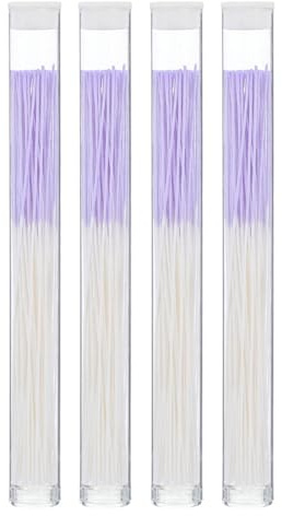 Artibetter Kit de Nettoyage pour Piercings Oreilles et Tube de Rangement Portable 360pcs avec Fil de Coton Fin pour Soins Post-perçage Précis Quotidien