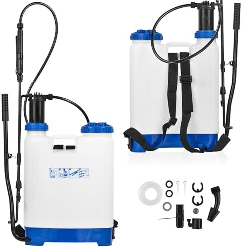 Pulvérisateur de Jardin, à Dos, 12 L - Pulvérisateur à Pression - Lance 68 cm, Débit Réglable - Résistant aux Produits Corrosifs, Phytosanitaires - Buse à Jet Réglable - Utilisation Facile