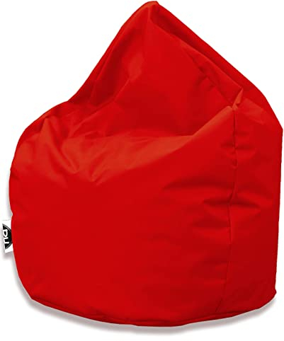 PATCH HOME Sitzsack Tropfenform - Rot für In & Outdoor XL 300 Liter - mit Styropor Füllung in 25 versch. Farben und 3 Größen