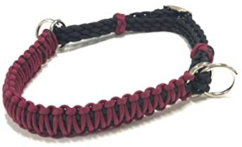 Side Pull Hackamore with a Whoa bitless Bridle Attachment Burgundy with Black or Brown Chinstrap