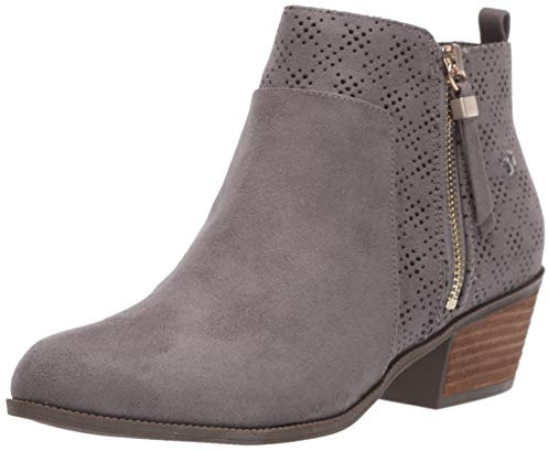 Dr. Scholl's Shoes womens Brianna Ankle Boot, Dark Shadow Grey Microfiber, 9 US